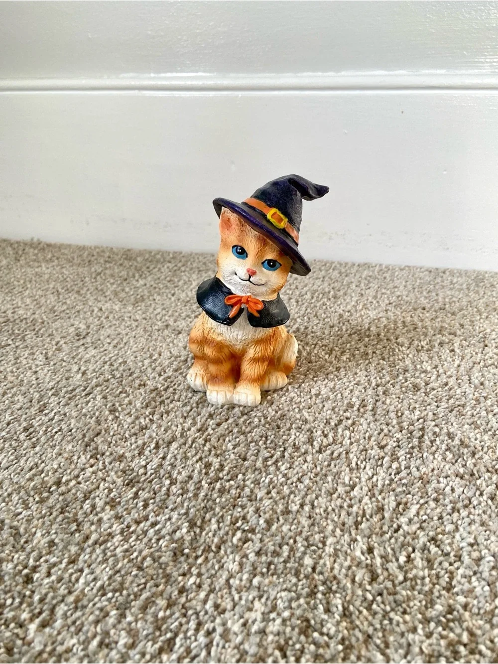 Collections Etc Halloween Cat Figurines Set of 4 Costume Witch Devil Vampire
